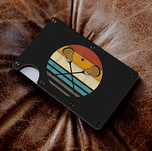 Miniatura 6 de MIKENCO Lacrosse Vintage Men Minimalist WaLLET Retro Lacrosse Stick Sun Gift