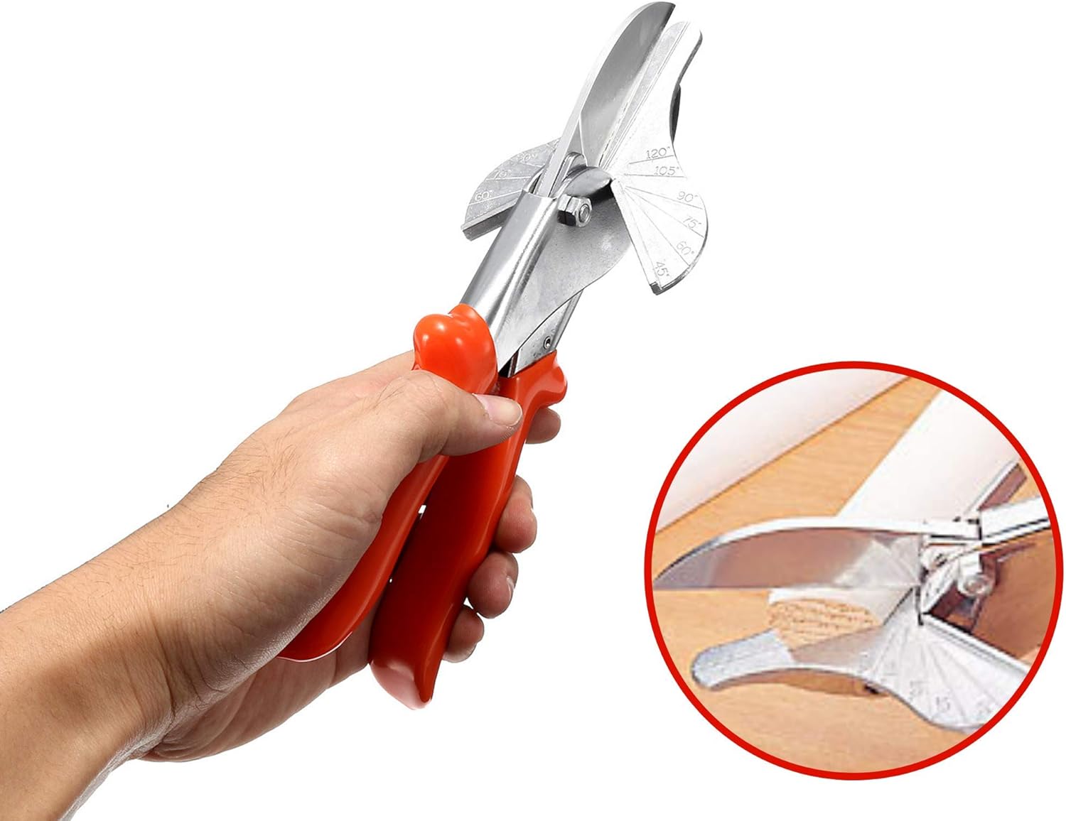 Best Review Multi Angle Miter Shear Cutter, 45 Degree To 120 Degree (Handle Color - Vary), Including Spare Blade.