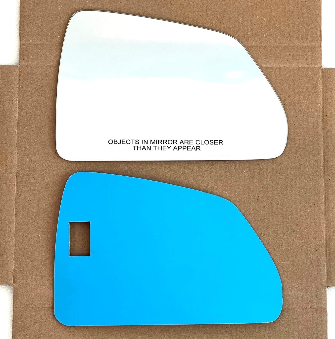 New Replacement Convex Mirror Glass with Full Size Adhesive for 2008-2015 Cadillac CTS Passenger Side View Right RH