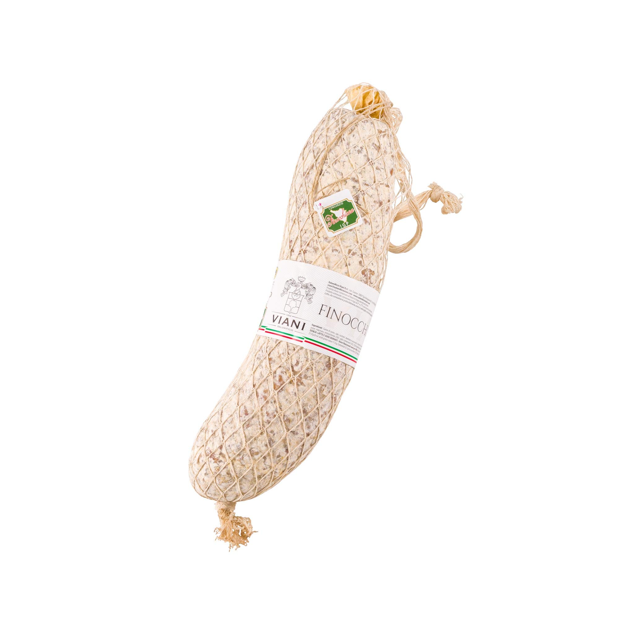 Finocchiona IGP Toscana Puro Suino 1,5 Kg Circa - Metà Finocchiona