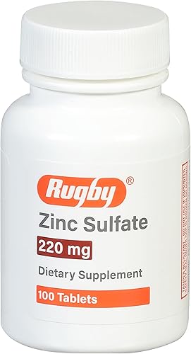 Miniatura 9 de Rugby ZINC SULFATE TABS 220MG - (50MG Active Zinc por tableta) (Pack de 3)