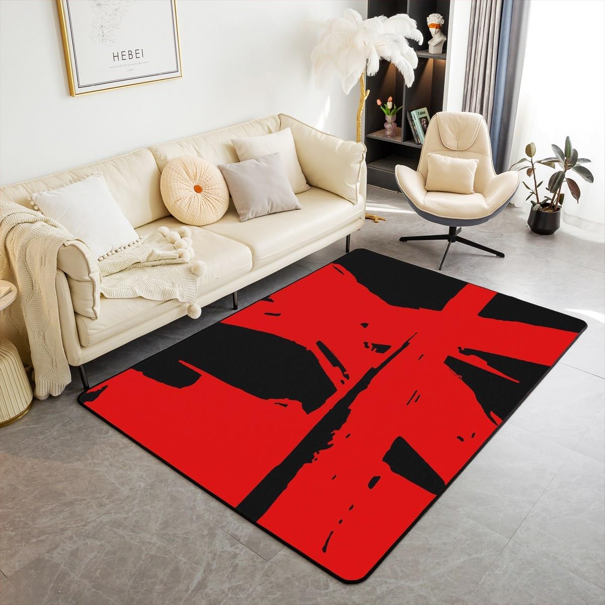 Motorcycle Indoor Floor Mat Boys Girls Retro Area Rug 5x7 Kraft Paper Decor Carpet Yellowing Accent Carpet Room Decor