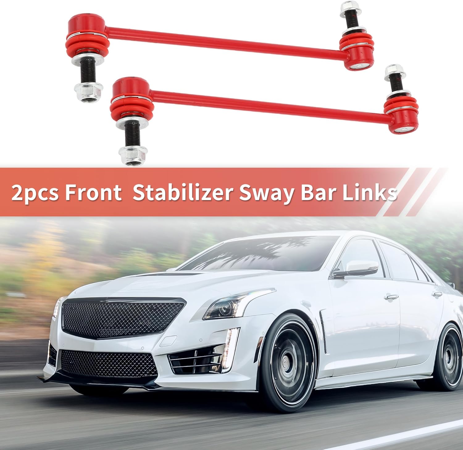 X AUTOHAUX 2 Pcs Front Sway Bar Links Stabilizer Link Kit for Cadillac SRX 2010-2016 Suspension Kit No.K750414