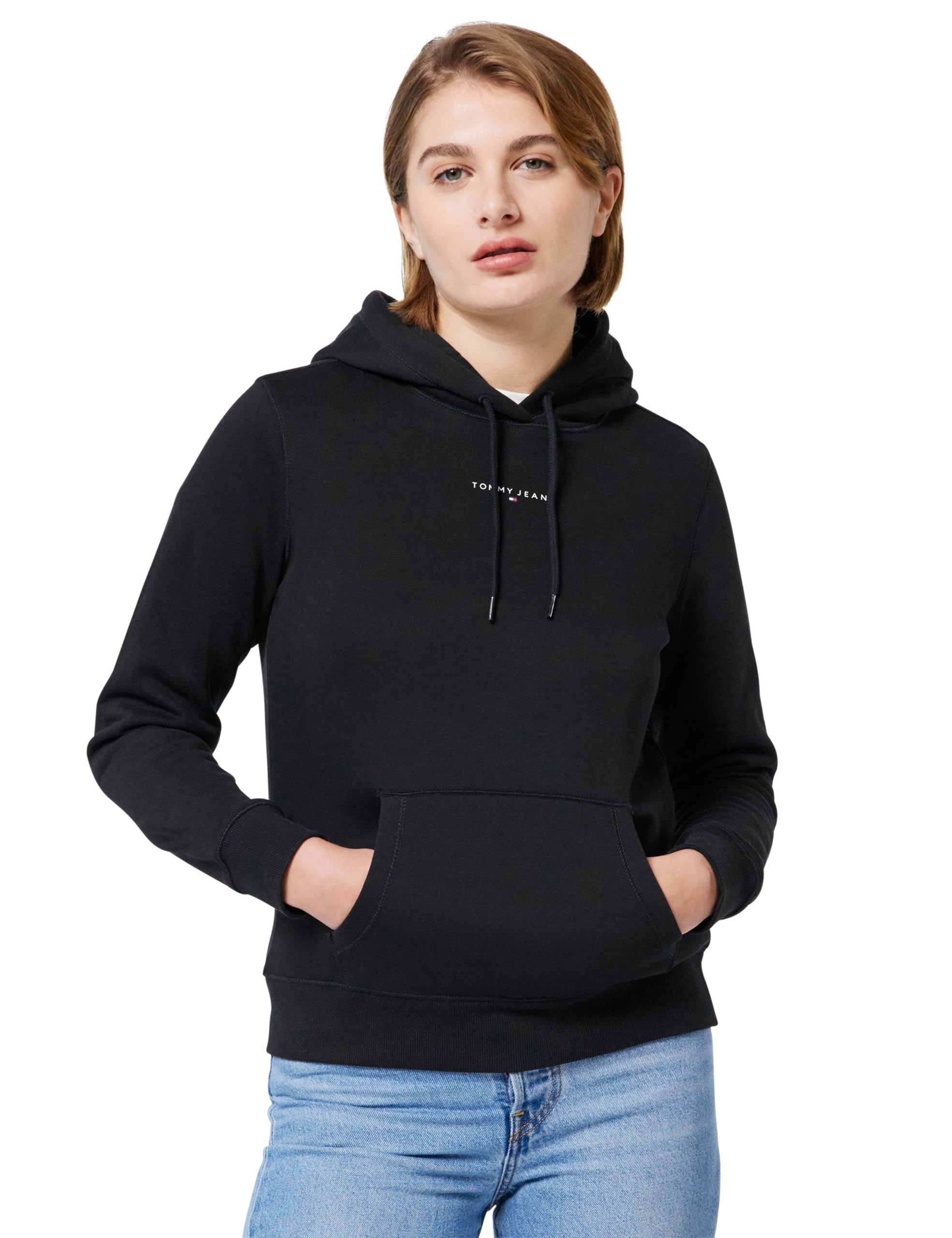 Tommy Jeans Damen Hoodie Linear mit Kapuze
