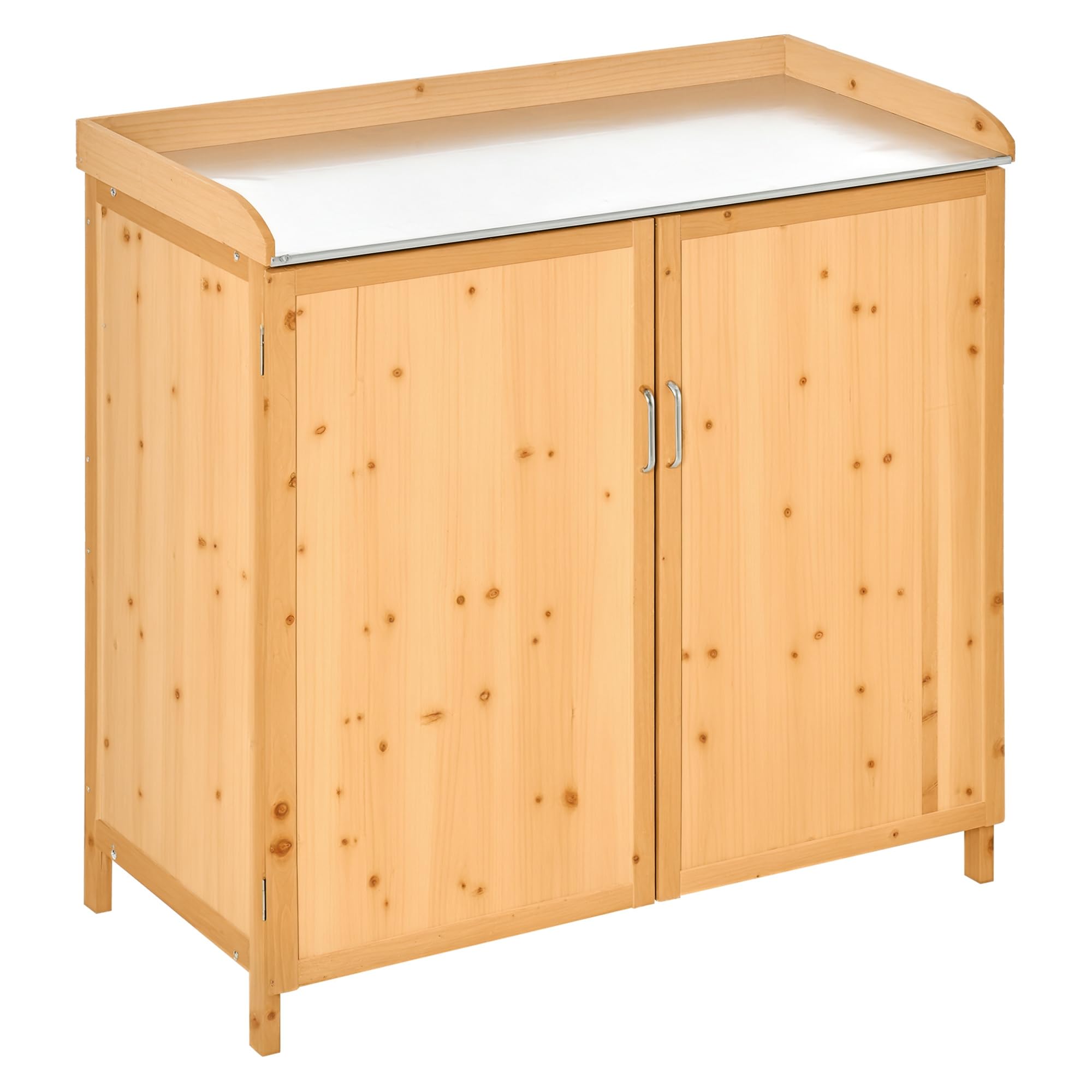 outsunny table de rempotage 2 en 1 sur
