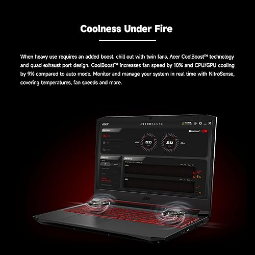 Miniatura 6 de Acer Nitro 5 Laptop para juegos  Intel Core i5-11400H (Beats i7-9750H)  Pantalla IPS FHD de 15.6 pulgadas de 144 Hz  GeForce GTX 1650  Wi-Fi 6