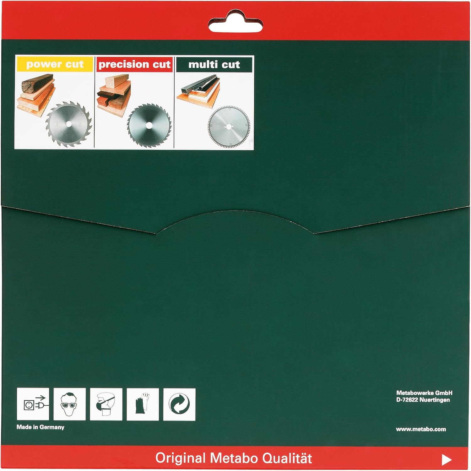 Metabo 628221000 Circular Saw-Blade 254x30, 48 WZ 5€neg, Green