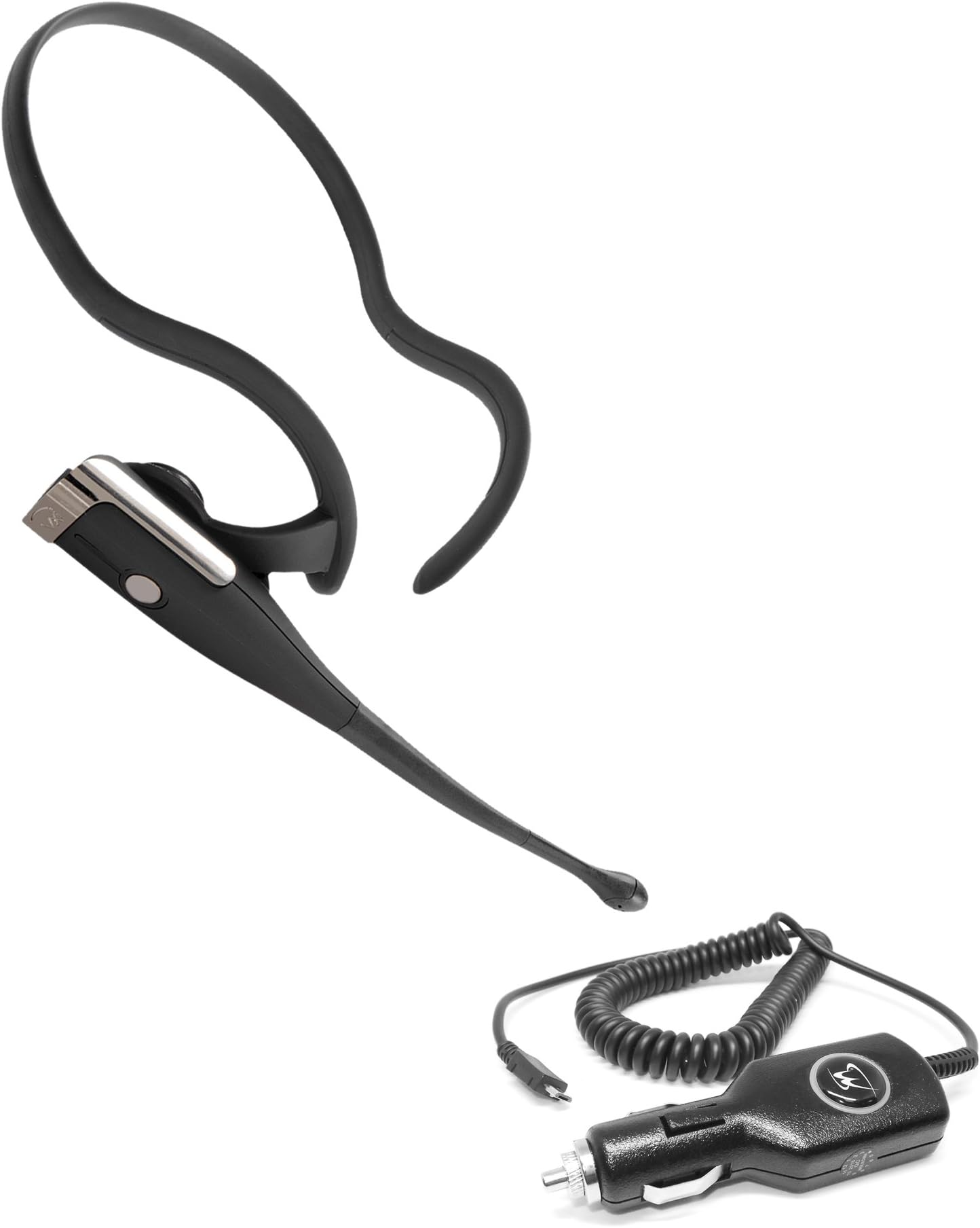 VXi BlueParrott C400-XT Bluetooth Headset -INCLUDES- MobileSpec 12V Replacement Car Charger with Micro USB Adapter