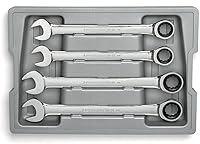 Vista 19 de GEARWRENCH Juego de llaves combinadas de trinquete de 5 piezas, 12 puntos, SAE - 93005