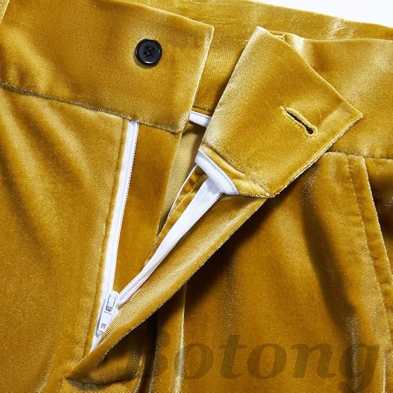Womens Velvet Suit 2 PC Double Breasted Pants Suit Peak Lapel Formal Tuxedos Business Outfit