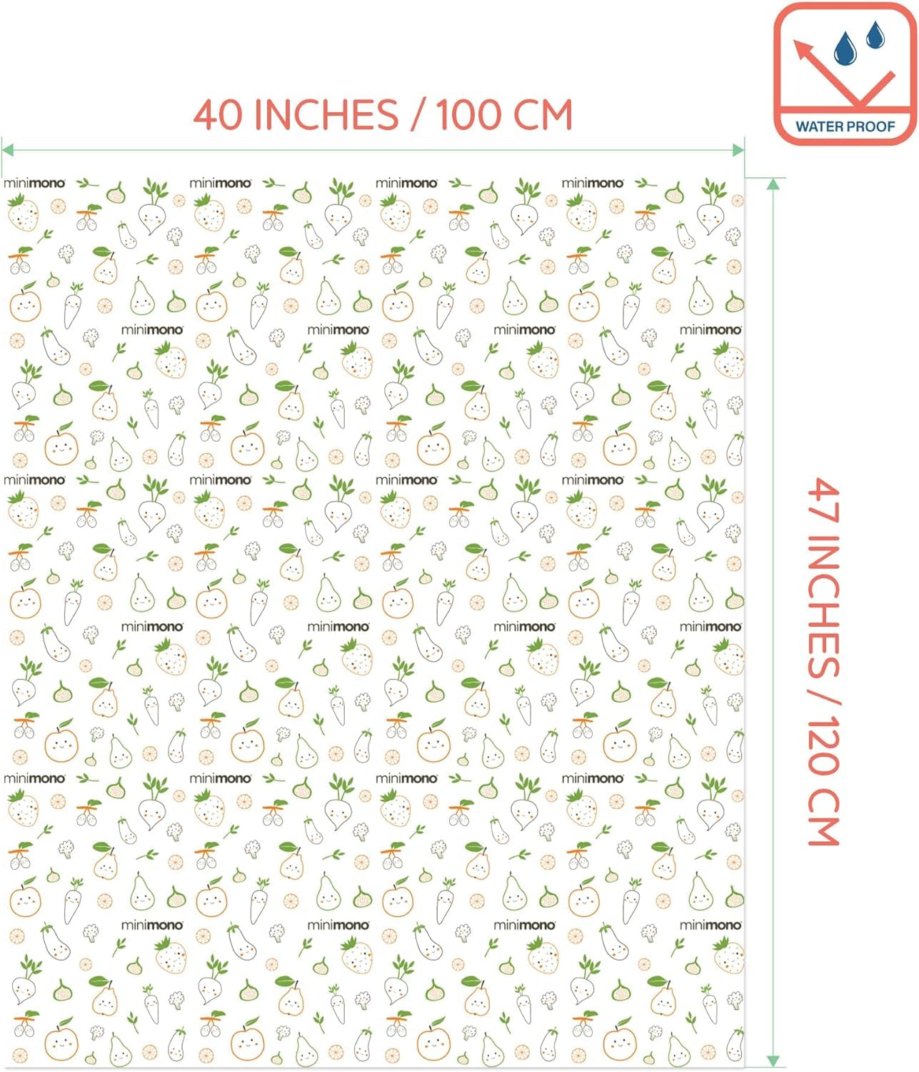 Minimono Baby Splat Mat for Under High Chair, 10 Pcs Disposable and Waterproof Splash Mats - Image 2
