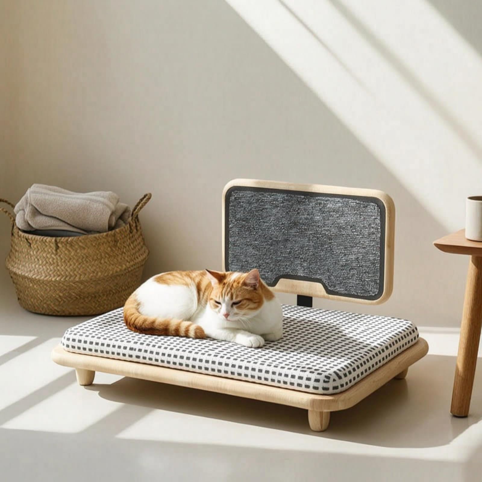 Cama con Rascador Compacta Mueble Resistente para s, Perros Pequeños, Dormitorio