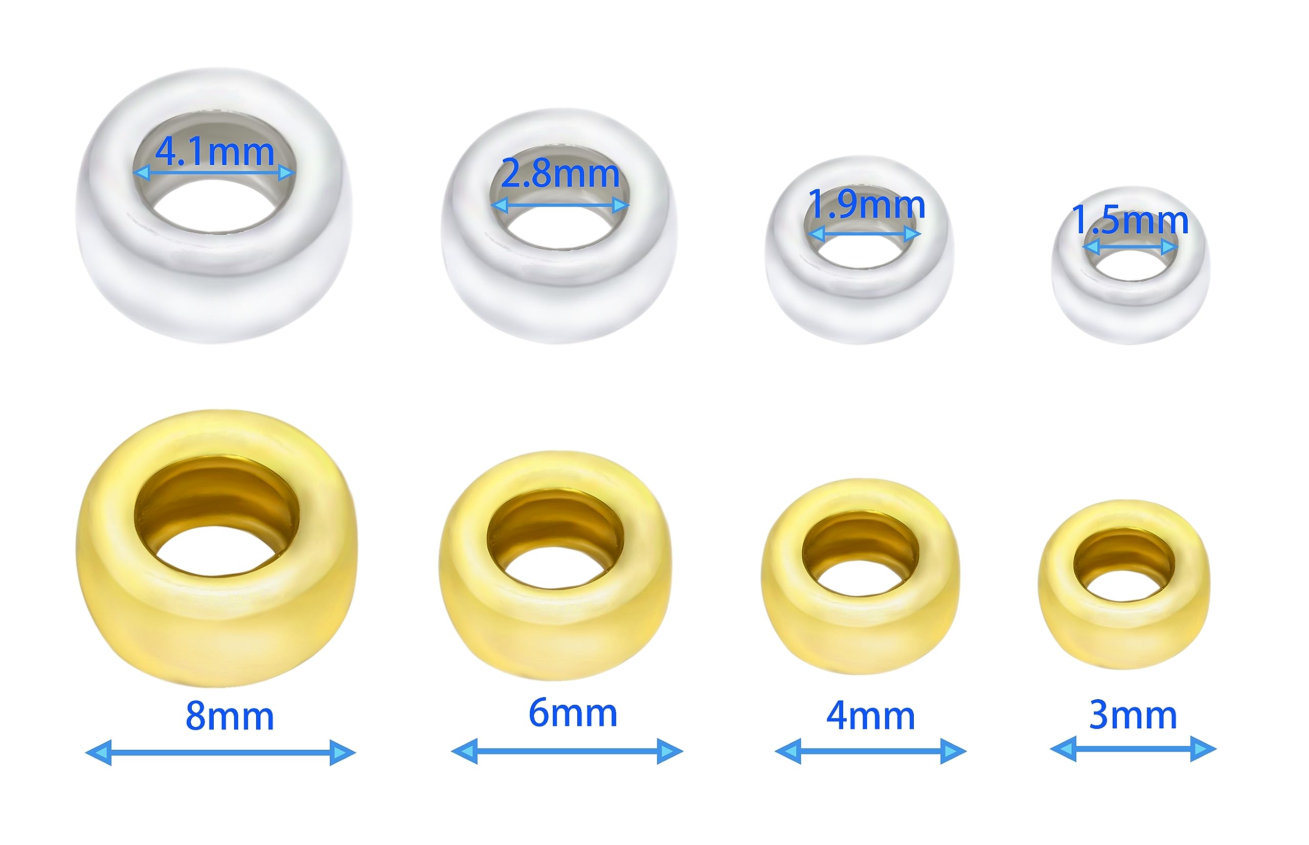 Lot De 200 Belles Perles D'espacement Rondes En Vrac Melon 8 Mm En