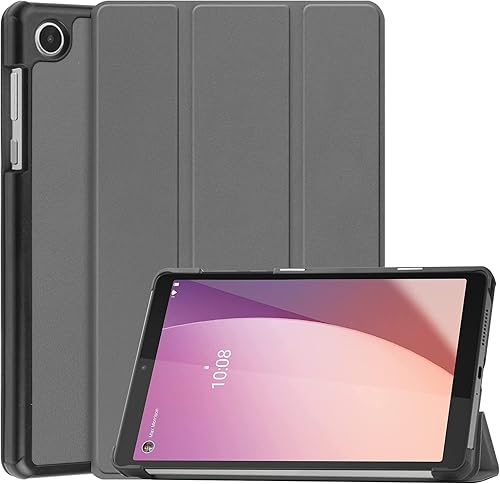 Funda inteligente para Lenovo Tab M8 4 generación (2023), funda ligera y inteligente con soporte triple para Lenovo Tab M8 4 generación TB-300FU gris
