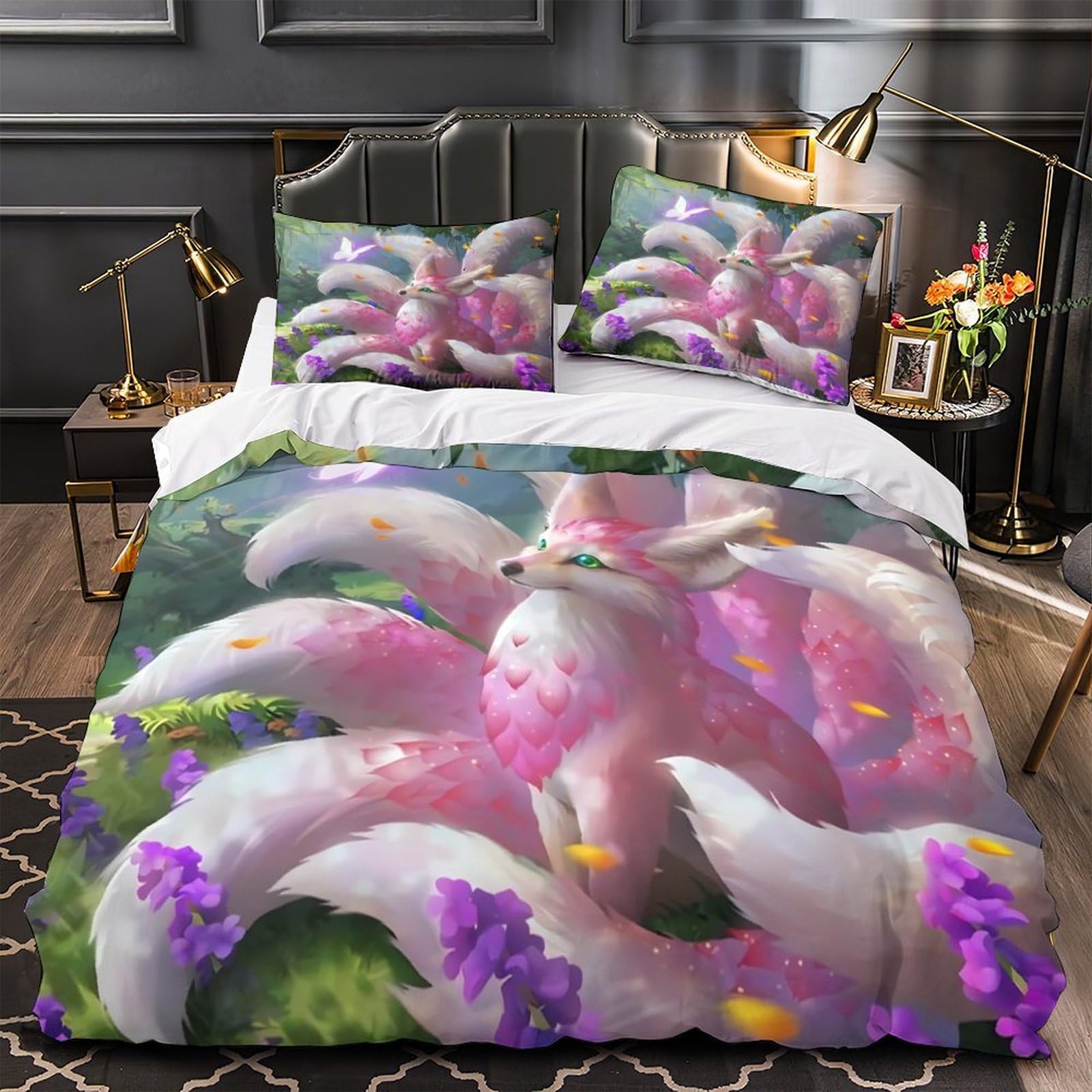 Housse de couette renard hypoallergénique microfibre ultra douce
