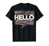 Start with Hello Different World Language Learning Teacher T-Shirt
