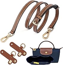 Sunshine smile Handbag Organizer, Shoulder Strap for Longchamp for Women (Brown), Carrying Strap for Longchamp Mini