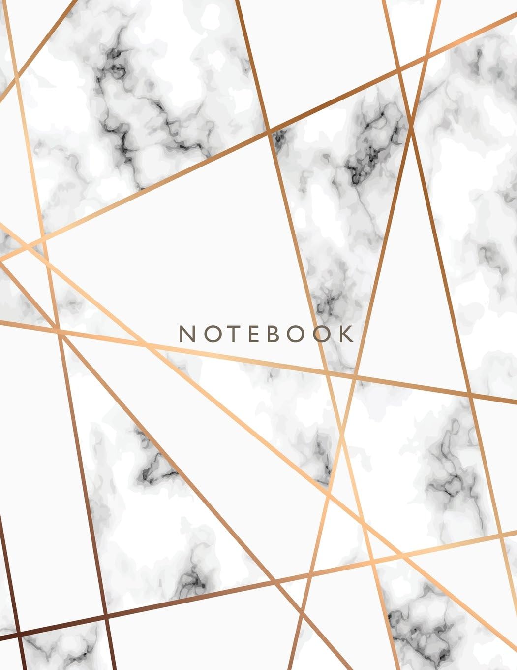 Notebook: Marble on white cover and Lined pages, Extra large (8.5 x 11) inches, 110 pages, White paper: Volume 2 (Marble on white notebook)