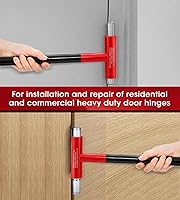 Vista 5 de Herramienta de ajuste de bisagra de puerta para bisagras de bandera, llave de ajuste de hueco de bisagra para puertas pesadas residenciales