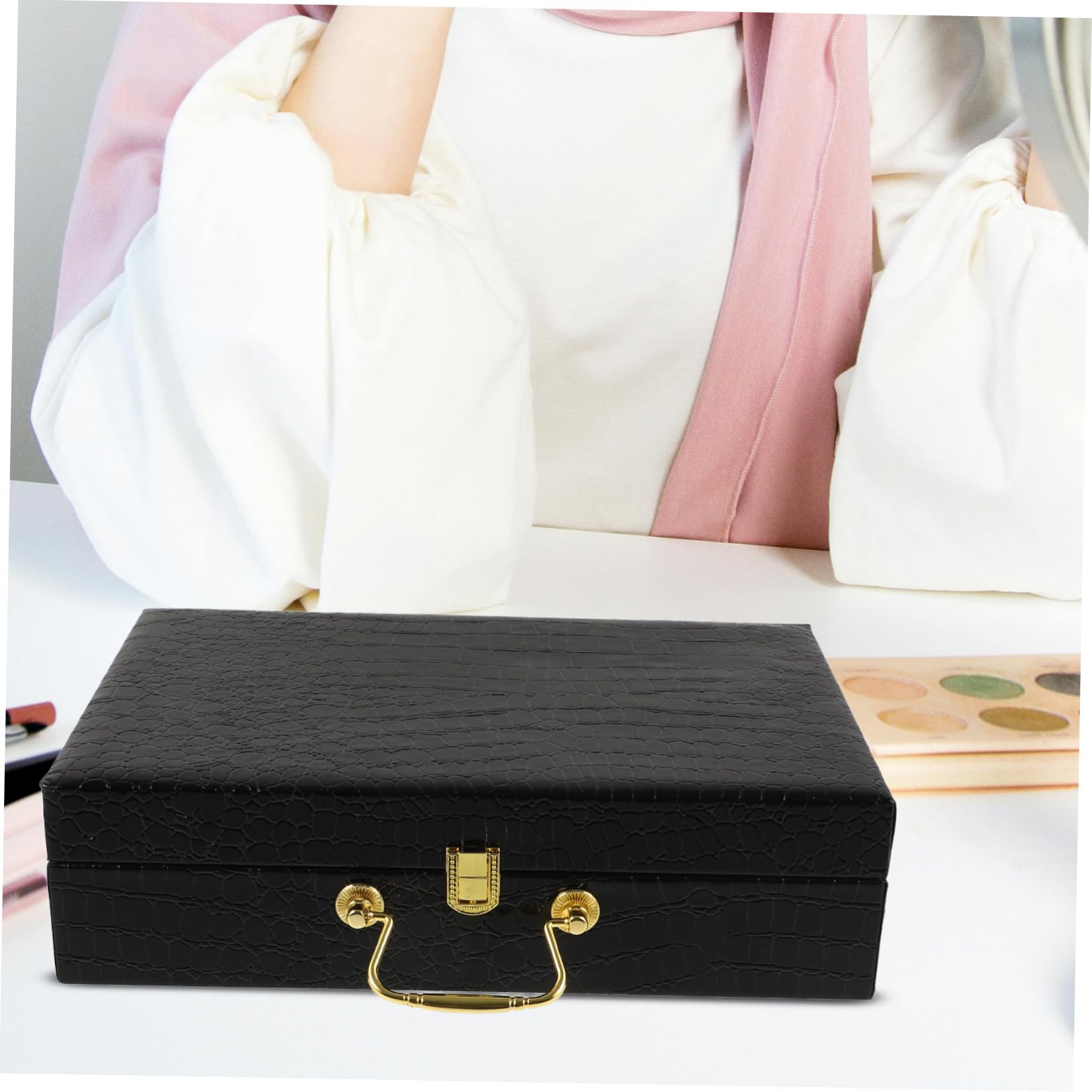 Zerodeko Scatola per Sigari Fibbia Custodia Coperchio Ribalta Umidificatore per Sigari da Viaggio Riutilizzabile Contenitore Protettivo per Esterno Accessori