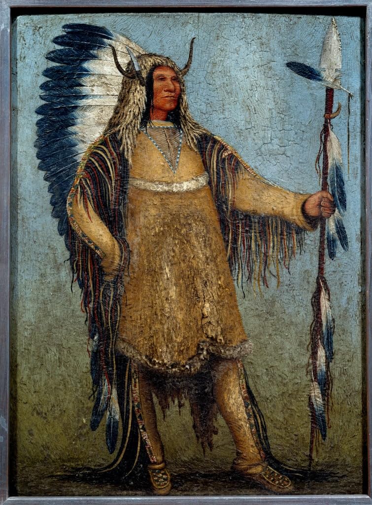 Tableaux Tableau Toile Portrait George Catlin Décoration Murale