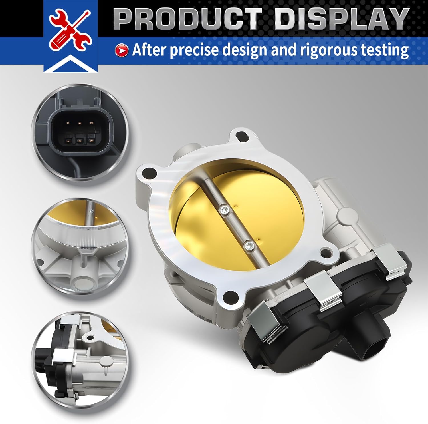 67-3013 S20019 Electronic Throttle Body Compatible with Escalade Silverado Avalanche Express Suburban Tahoe Sierra Yukon 4.8L 5.3L 6.0L 6.2L V8 2009-2015 Replace 12601387 12589235