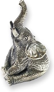 Collectable Victorian Style Sitting Elephant Figurine 925 Sterling Silver