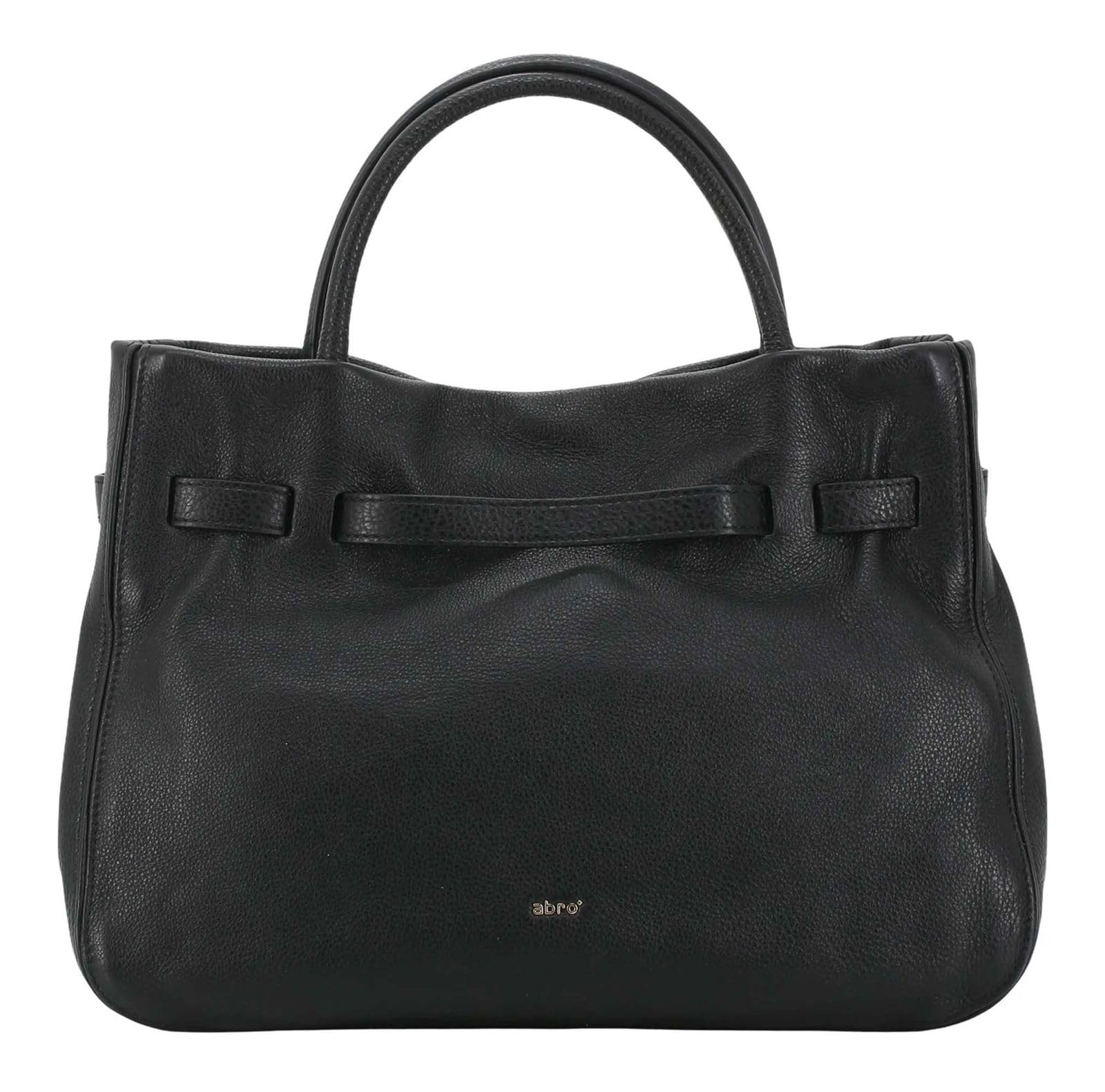 Sac à main cuir ABRO Dalia Jill noir et or chic - 6