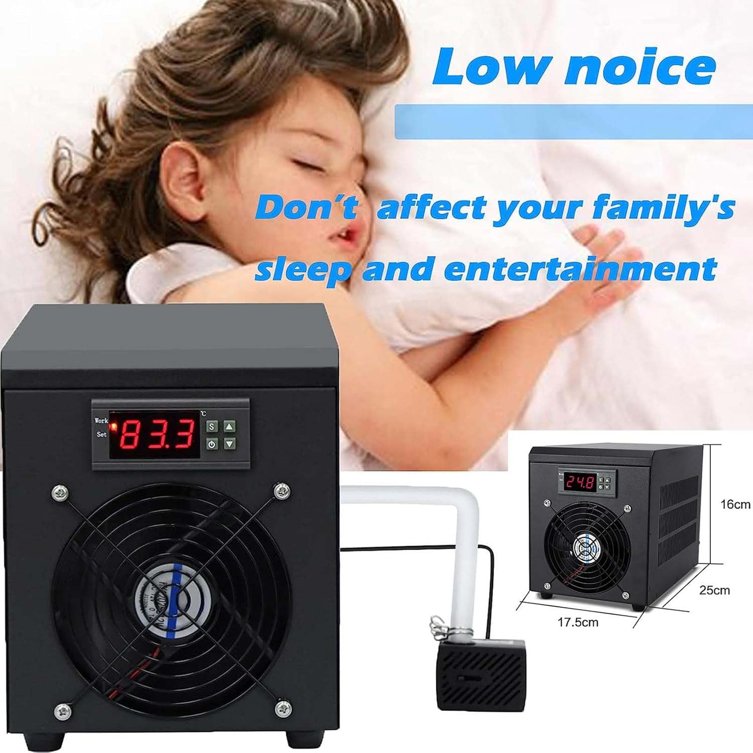 Aquarium Chiller with dimensions