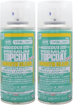 GSI Creos Mr. Top Coat Water Based Premium Topcoat UV Cut Smooth Clear Spray Matt 170ml 5.7 fl. oz. Hobby Finishing Material B604   2