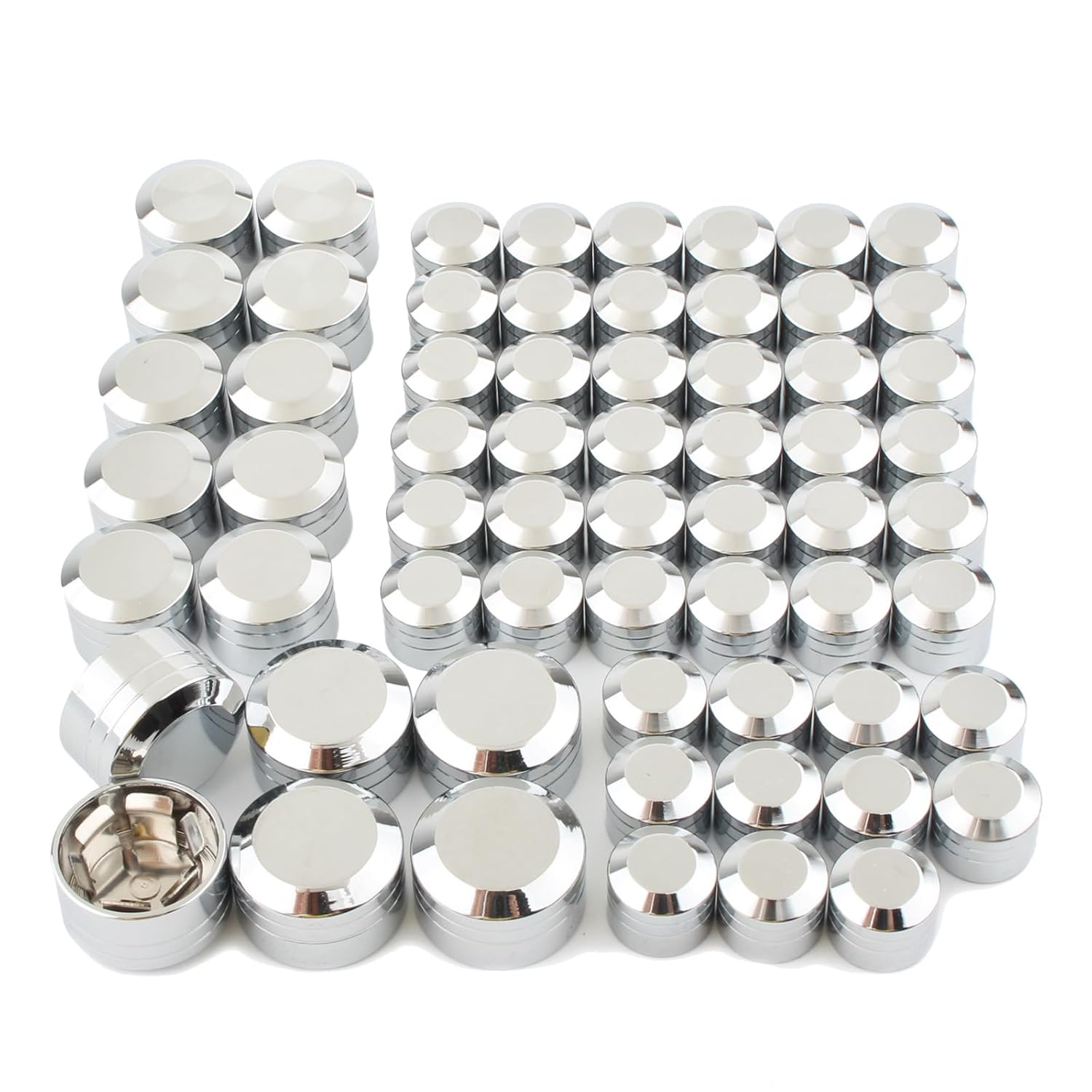 Motorcycle Bolt Covers Head Bolts Engine Toppers Caps Kit for Harley 2017-2025 Touring Road King Street Glide Electra Road Glides 2018-2025 Softail Fatbob Breakout (Chrome)