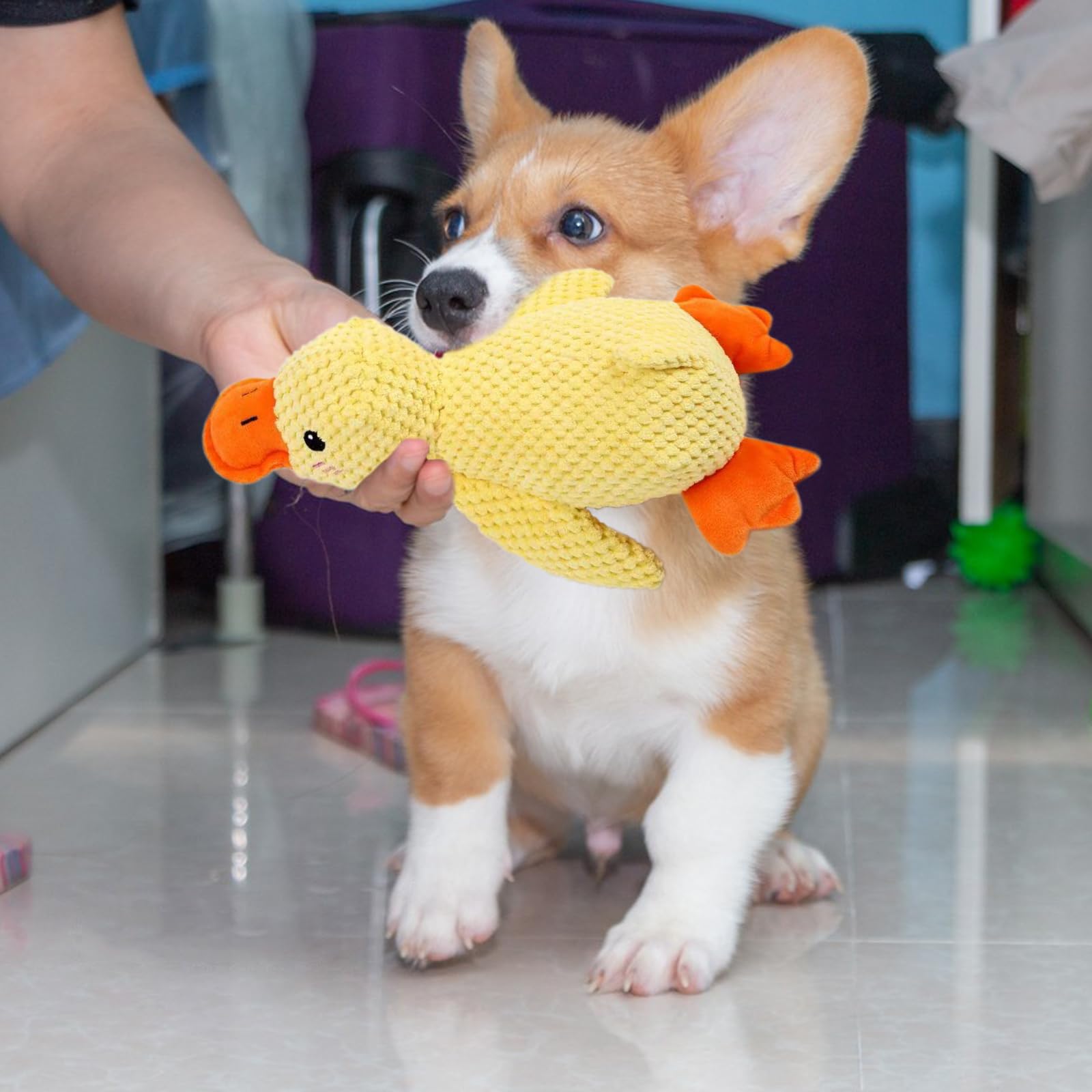 HSYWSH Anti-stress Duck Dog Anti-Stress Duck Quacker Calming Duck Toy The Mellow Dog Calming Duck - Image 3