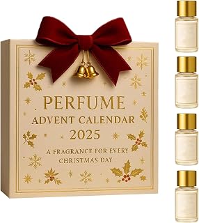Perfume Advent Calendar, 8ml Designer Fragrances Gifts Set with 4 Scents, Premium Travel-Size Countdown Calendar for Women and Men, Perfume Lover's Advent Calendars, Thanksgiving Christmas Gifts