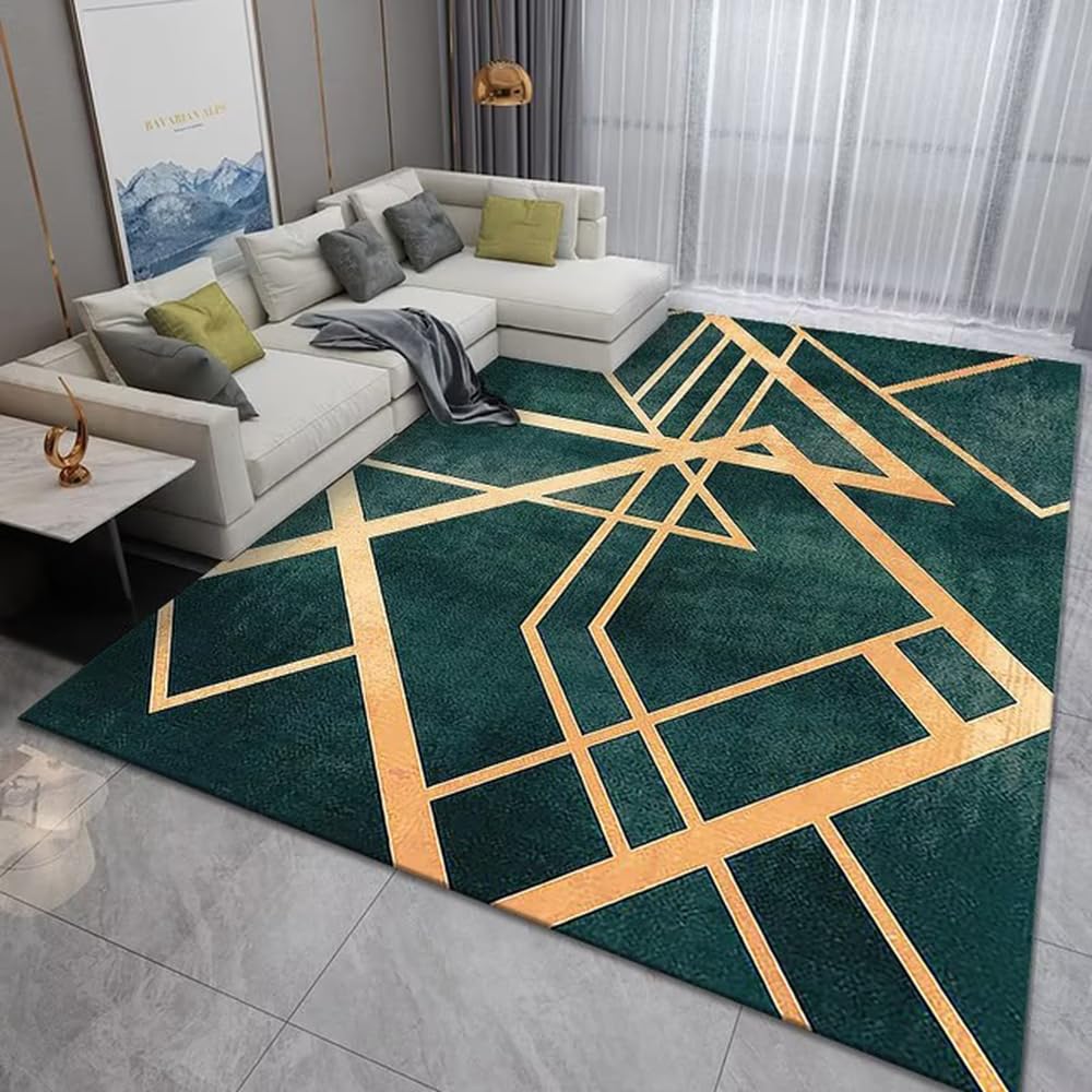 Tapis nordique géométrique salon chambre flanelle 80x120cm tapis de sol