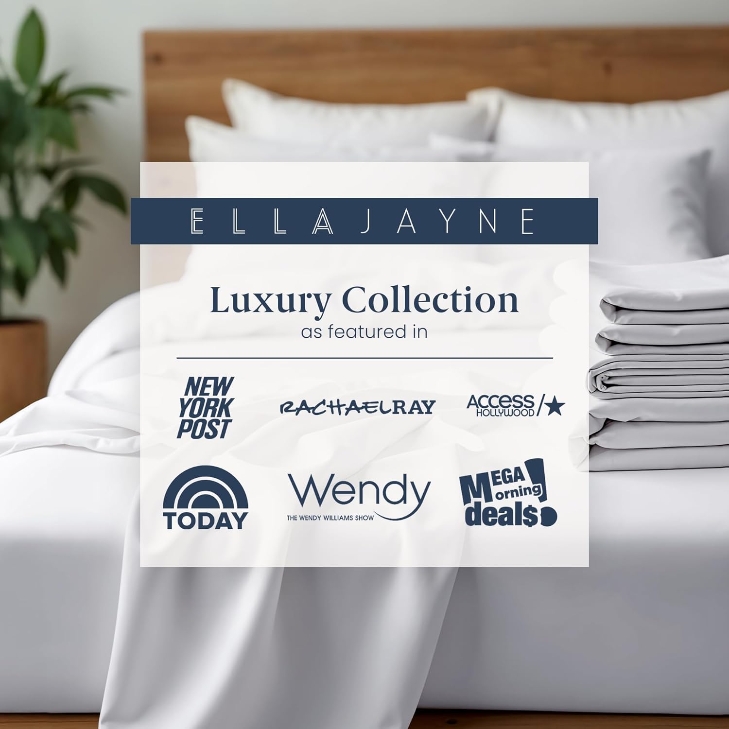 Ella Jayne Viscose Derived from Bamboo Sheets Set (4 Pieces) Queen Size, Ultra Soft & Luxuriously Cooling, Eco-Friendly Queen Sheet Set Deep Pockets 16 Inch (White) - Image 7