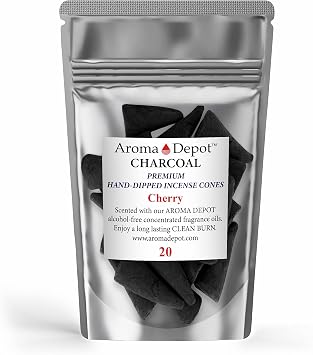 1 Cherry Incense Charcoal Cones 20 Pack
