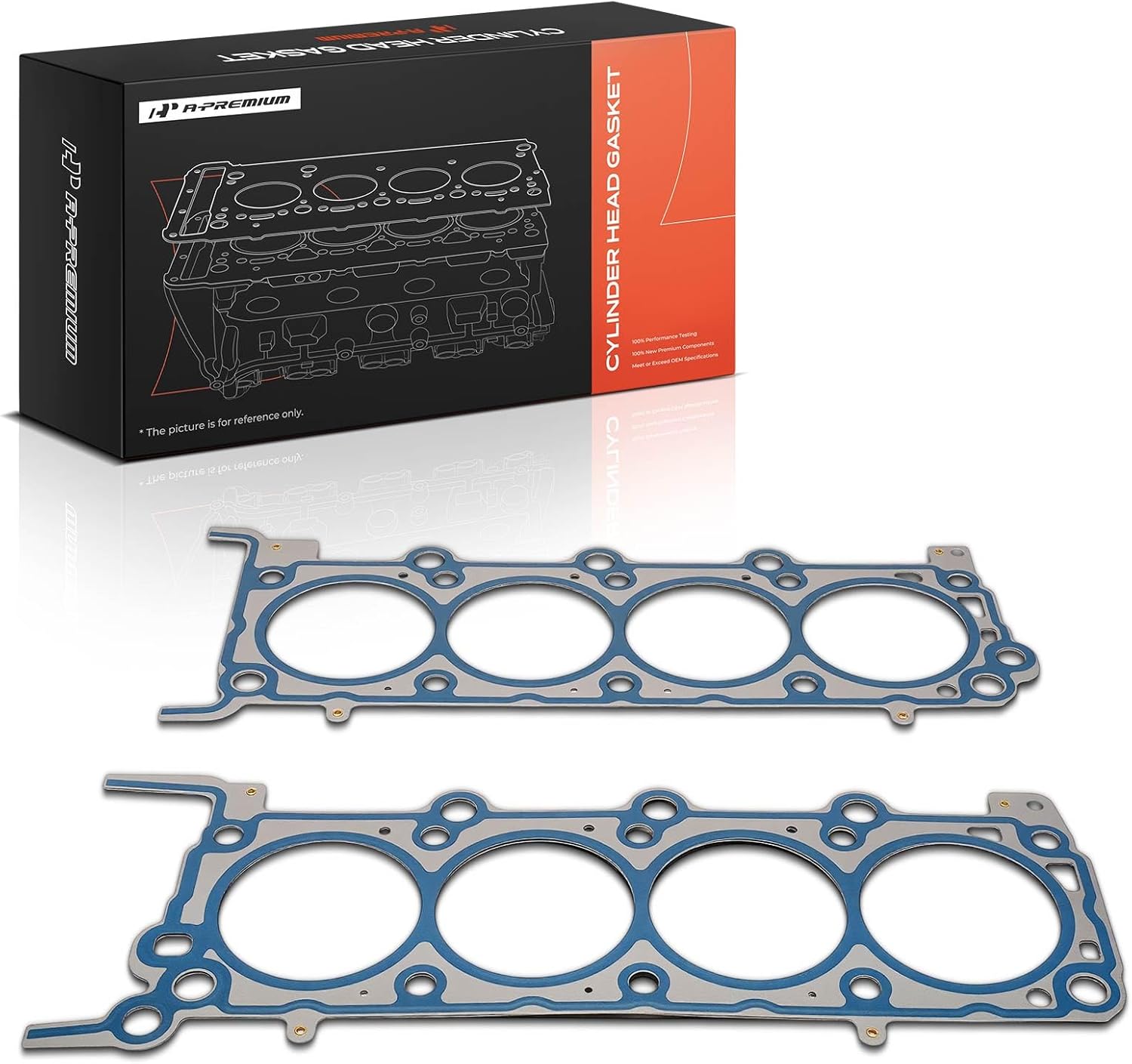 A-Premium V8 Left & Right Engine Cylinder Head Gasket Compatible with Ford F-150, F-250 F-350 Super Duty, Explorer Sport Trac, Expedition & Lincoln Mark LT, Navigator & Mercury Mountaineer, 2-Pack