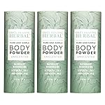 Fragrance Free Body Powder for Women and Men, Unscented Talc Free Talcum Powder, Cornstarch Free Dusting, After Waxing, Natural Sugaring, Foot Powder, Dry Shampoo