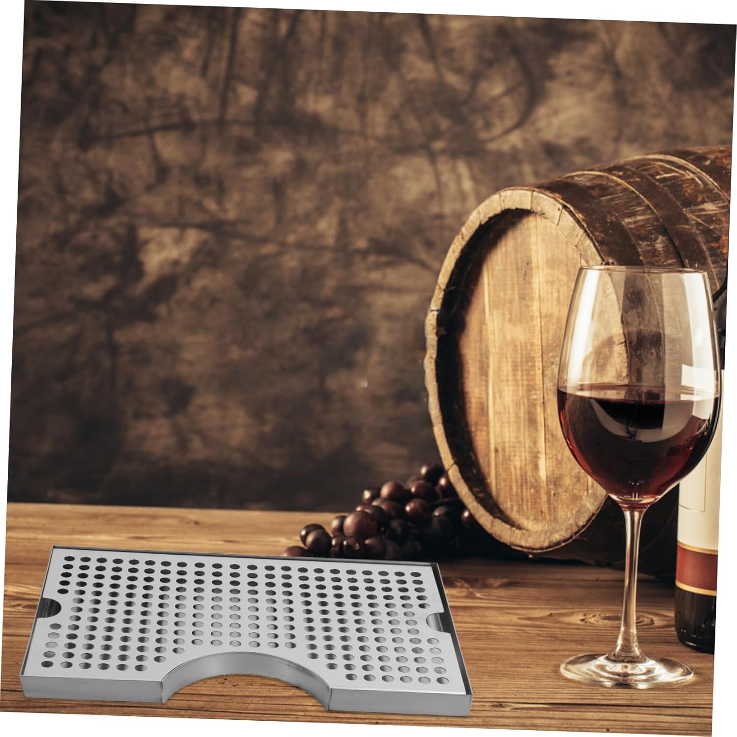 Beer Dispenser Drip Pan Kegerator Drip Catcher Stainless Steel Nonslip Easy Clean Design