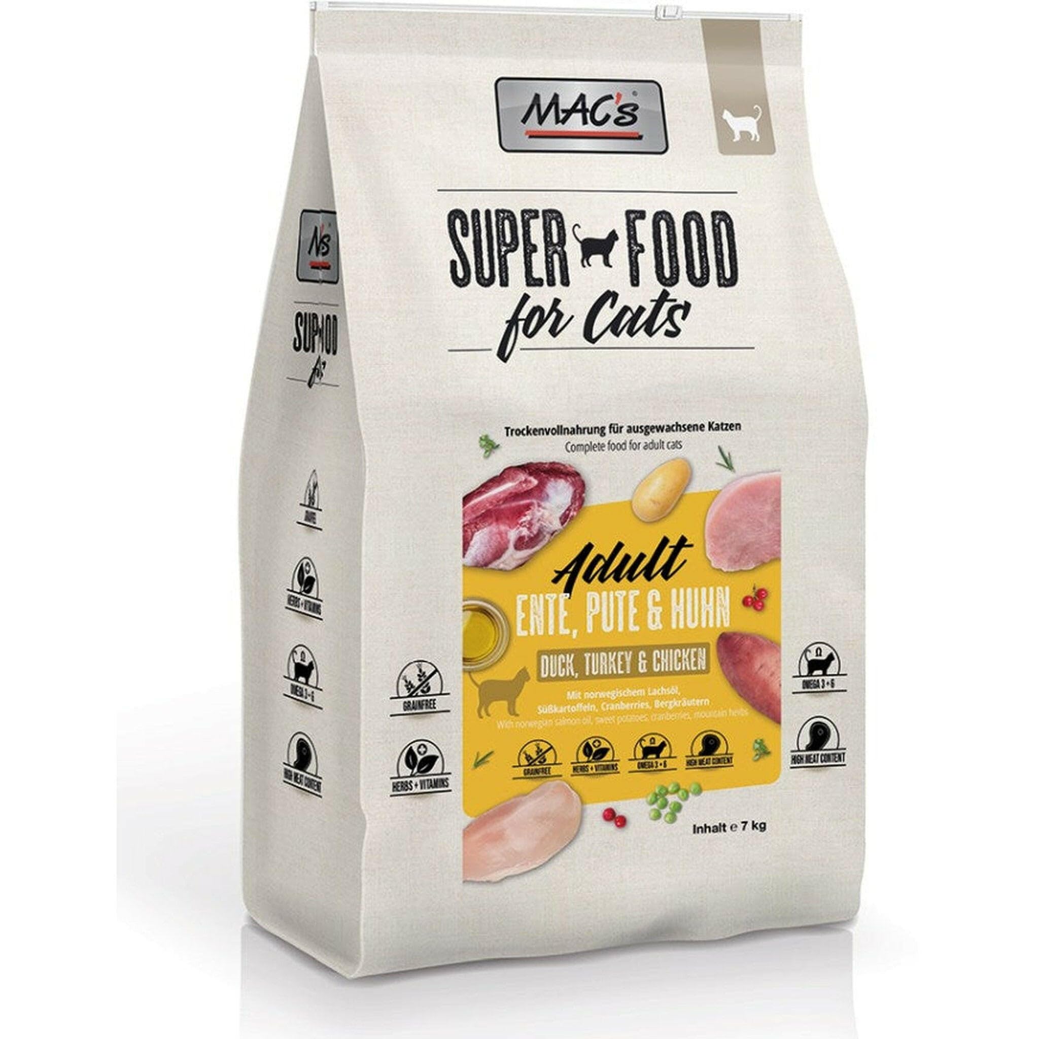 'Mac Cat Dry Cat Food Chicken Duck, Turkey