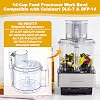 Kit de tazón de trabajo para procesador de alimentos DLC-005AGTXT1, tazón de trabajo DLC-005AGTX y tapa de tazón de trabajo DFP-14NWBCT1 compatible con todos los modelos Cuisinart DFP-14 3