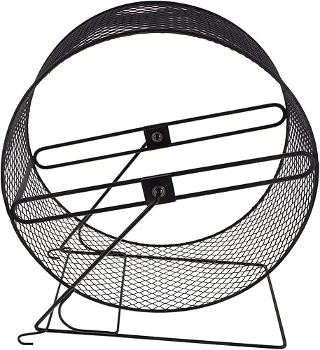 VILLCASE Rueda de ejercicio de hámster, rueda giratoria silenciosa, juguete antideslizante para hámsters, ratas, ratas, cobayas, jerbos y mascotas