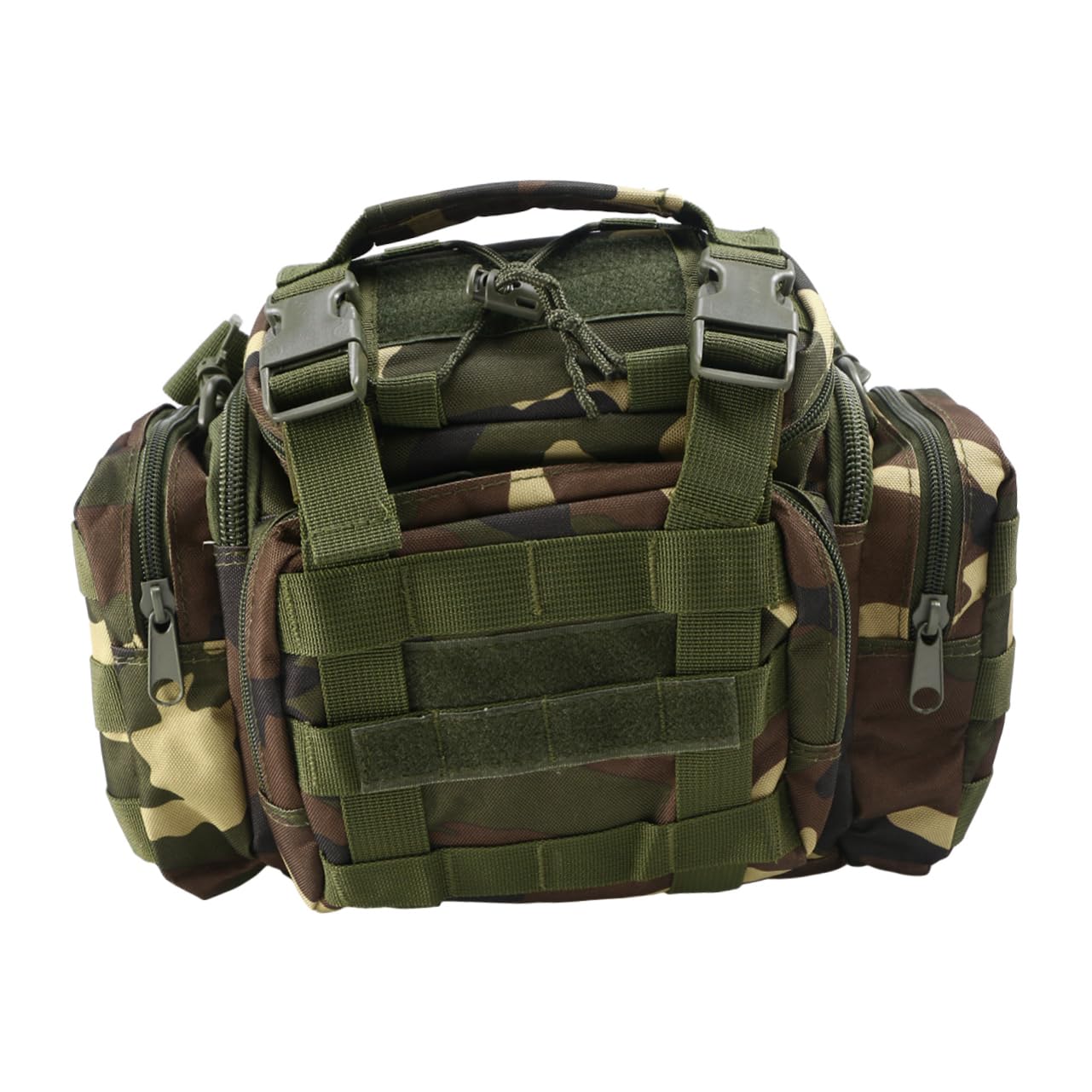 Große Angeltasche 15L aus Nylon mit Gepolstertem Abnehmbarem Schulterriemen