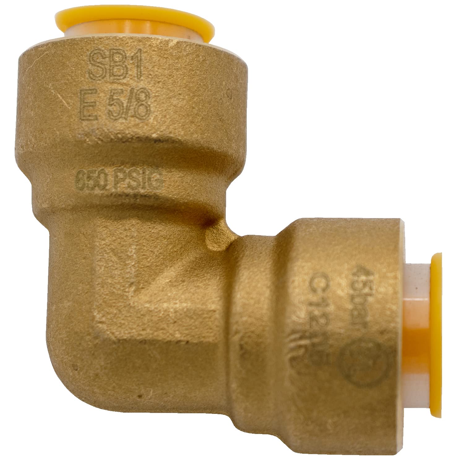 Supplying Demand SB1 5/8 Inch 90 Degree Elbow Quick Connect HVAC Brass Coupler Fitting