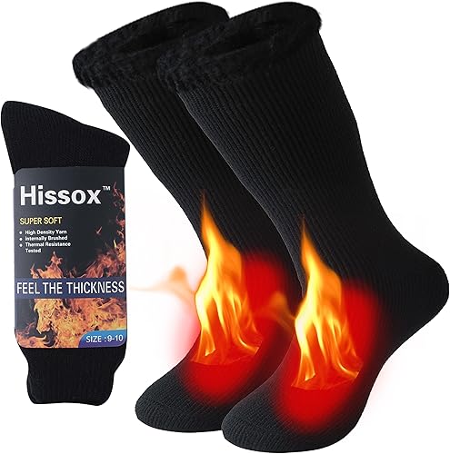 Calcetines térmicos de invierno, unisex de 2.44 Tog ultra gruesos, cálidos, con aislamiento térmico para clima frío