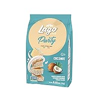 Vista 3 de Gastone Lago Party Wafers - Relleno de crema de coco, 8.82 onzas, 8.82 oz (paquete de 2) (Coco, paquete de 2)
