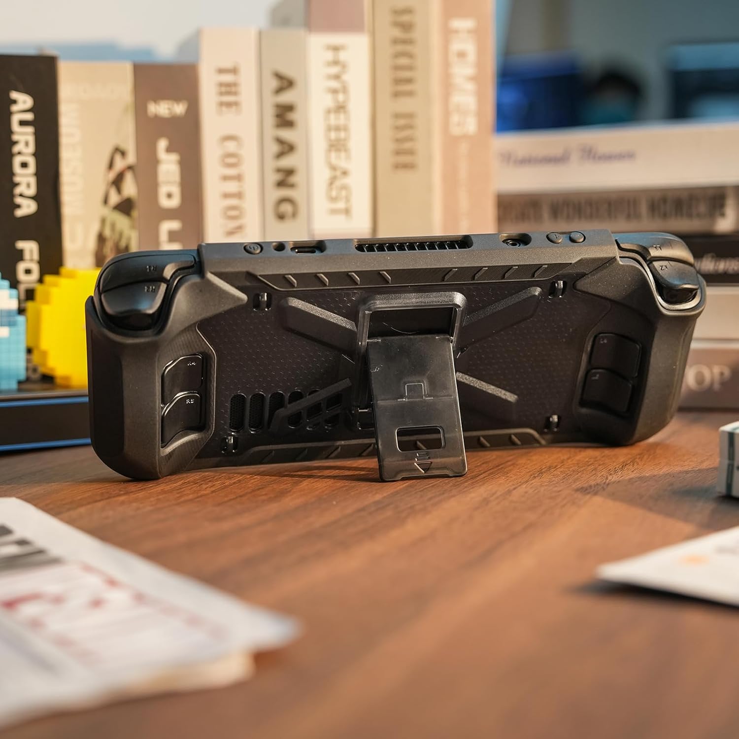 Steam Deck キックスタンド付 TPUカバー ブラック 保護ステッカー ソフトカバー スタンド付き 保護 滑り止め グリップ |  iQLabo楽天市場店 Dteck キックスタンドケース スチームデッキ用 耐衝撃 滑り止め 傷防止 フルボディ保護カバー 衝撃吸収プロテクター スタンド付