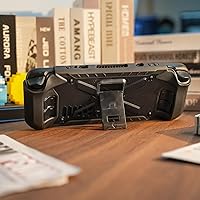 Vista 8 de Dteck Funda con función atril para Steam Deck, a prueba de golpes, antideslizante, antiarañazos, protección de cuerpo completo, protector
