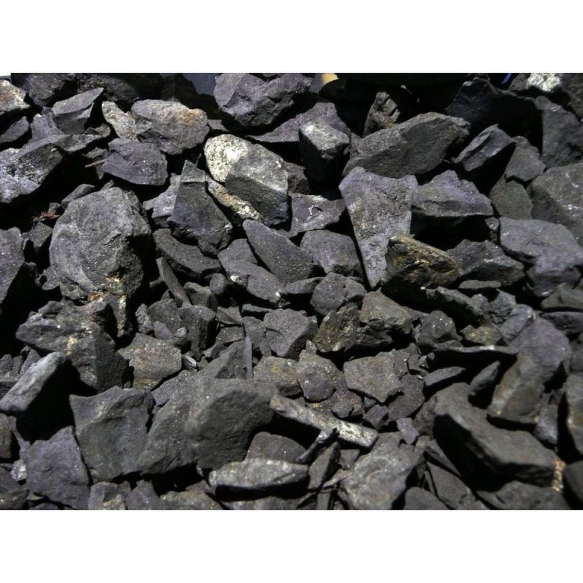 Shungit in Piccolo Pacchetto Grezzo (1 kg), Pietre shungite, sunghite, shungite Originale per purificazione dell'Acqua