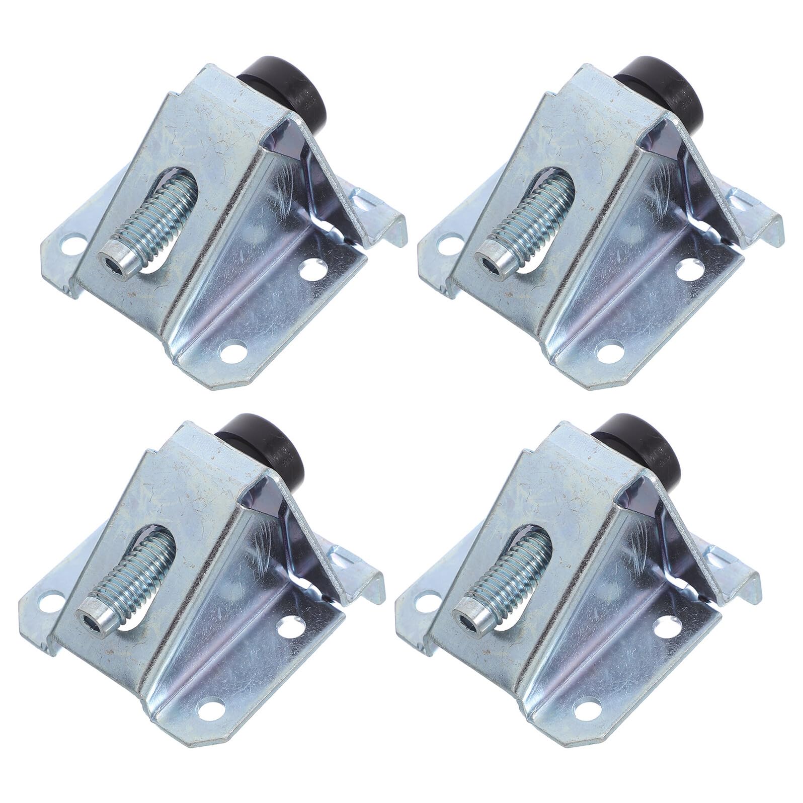 Patas niveladoras para muebles con soporte regulable de alta resistencia plateado